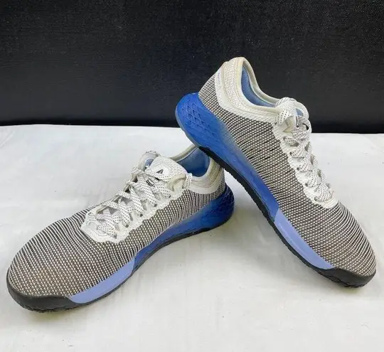 Reebok  Women's Nana Cross Fit Grey/blue/white Shoes/Sneakers Size 8.5 SKU 4372