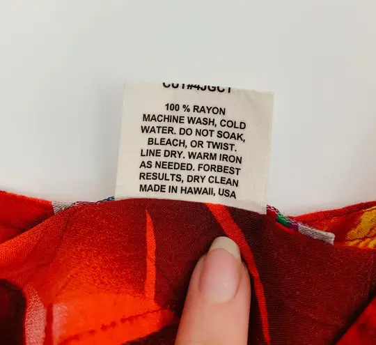 Jams World Vintage 90s Red Hibiscus Flower Hawaiian Maxi Dress