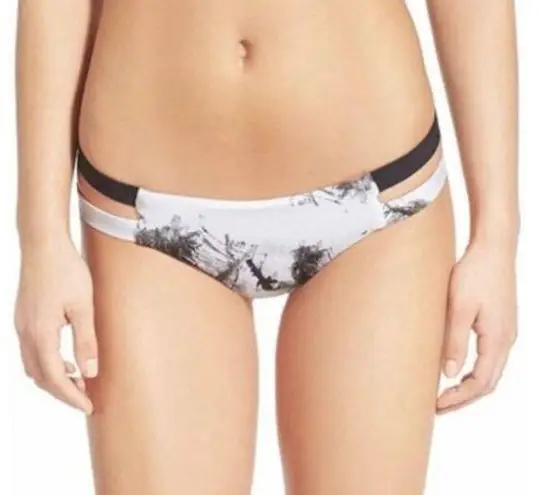 NWT Tavik Chloe Mini Cutout Swim Bottom in White Smudge