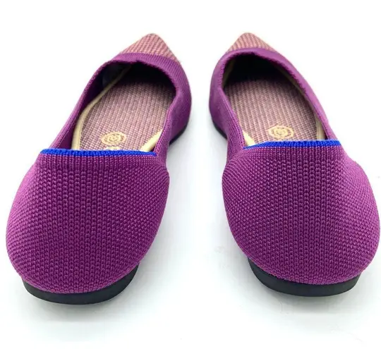 Rothy's The Point Mulberry Rare Retired Slip On Flat Magenta Violet Yellow, W6.5