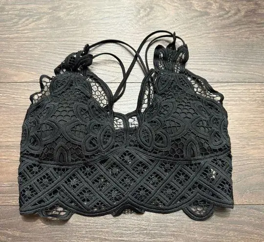 Women’s Small Black Pineapple Bralette
