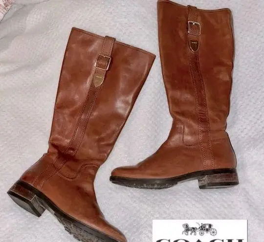 Coach  Easton Leather Tall Riding Boots sz 6.5