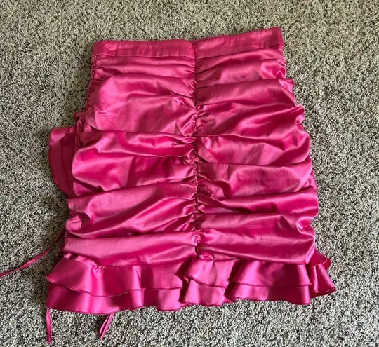 Tiger Mist  Pink Bubble Mini Skirt