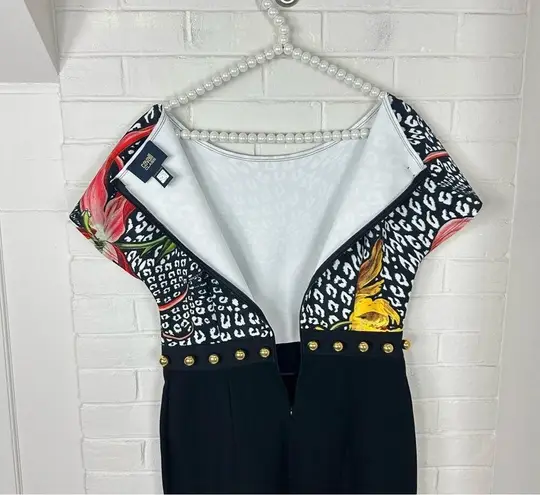 Roberto Cavalli NWT Cavalli Class by Printed Embellished Dress Size US 6