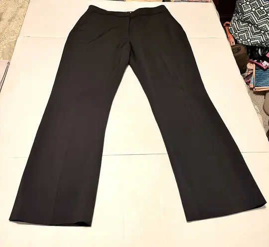 H by Halston Halston Women SZ 10 Black Trouser Dress Work Pant Two Pockets Style HWF 1660199 - Image 1