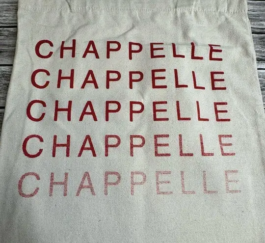 Chapelle Unisex Canvas Tote Bag from 2023 Dave Chapelle Tour Natural Red Green Tan