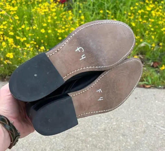 Laredo Vintage 80s 90s Black Roper Lace Up Cowgirl Western Boots Kilte Fringe 7M