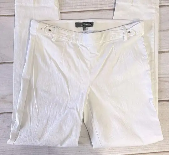 Hollywould White Stretch Pull On Leggings Bodycon Mobwife Size Large