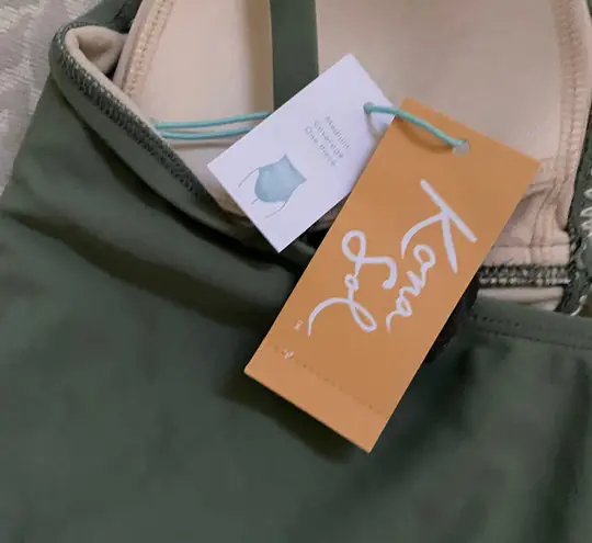 Kona Sol Women's Blanket Stitch High Leg Medium Coverage One Piece Swimsuit - ™