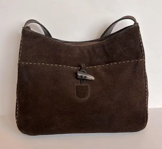 Ralph Lauren Lauren , beautiful suede shoulder bag. Color brown,