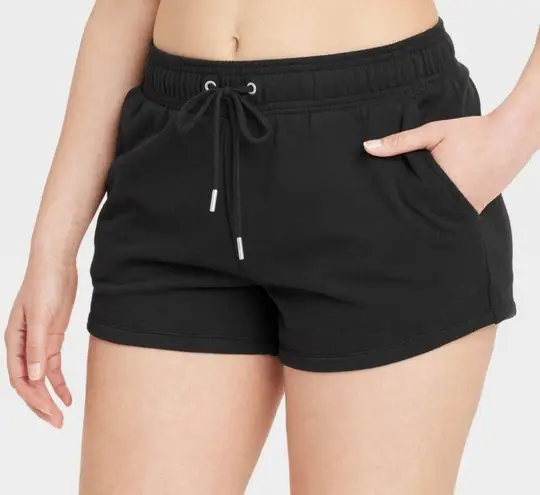 Auden Women’s Fleece Shorts Black Large