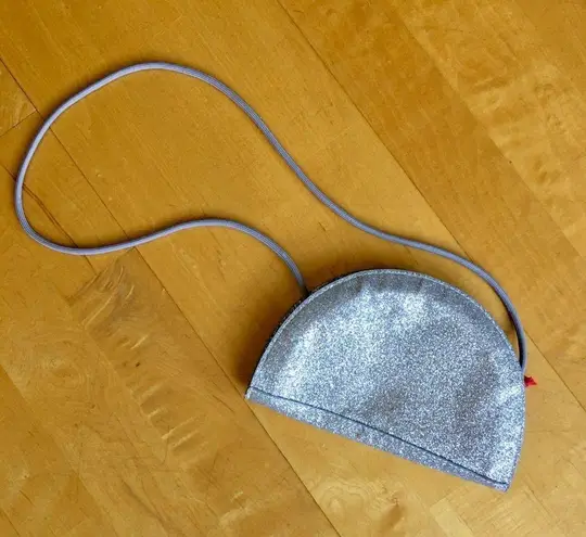 Silver Glitter Rainbow Zip Purse