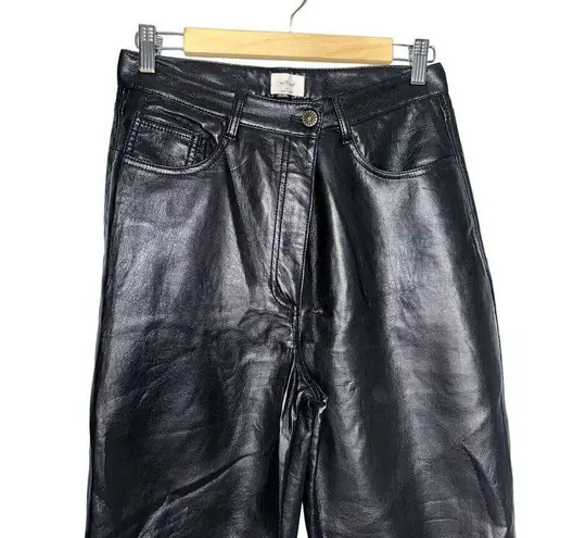 Wilfred  Aritzia Melina Vegan Faux Leather High Waisted Pants Women's Size 10