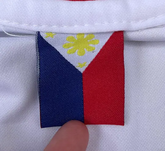 Rare Pilipinas Philippines Fiba Basketball Gabe Norwood 10 White Jersey Size XL
