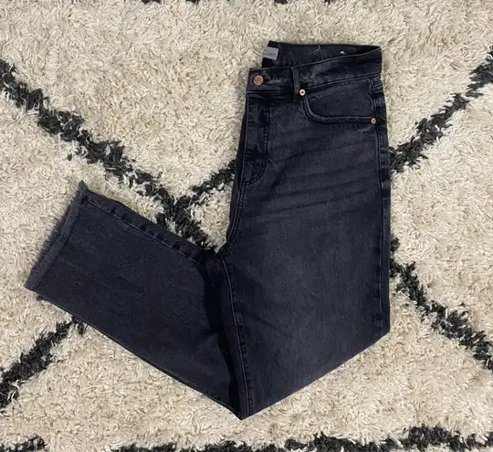 Loft Black Straight Crop Jeans