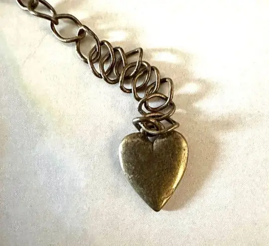 Dove Heart,  and clover charm Necklace