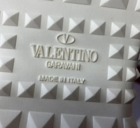 Valentino Garavani silver Rockstud Bodytech sneakers size 8 NIB