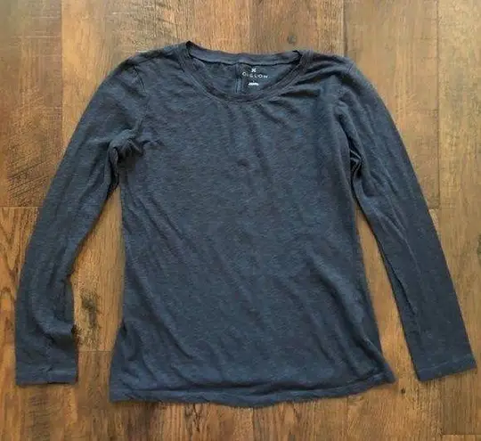 Caslon  gray long sleeve tee shirt top