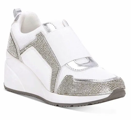 INC Heily Wedge Rhinestone Sneakers Size 7M