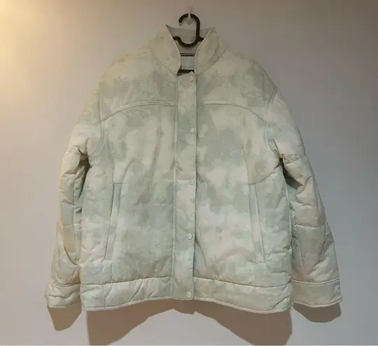 Free People Snow Bunny Slope Mint Light Green Puffer Jacket NWT Size Large