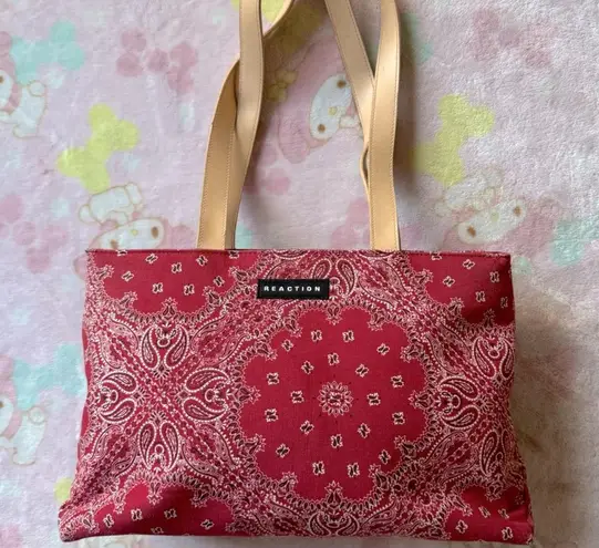 Reaction Kenneth Cole Paisley red bandanna style print jacket and bag (Kenneth Cole Reaction) set NEW