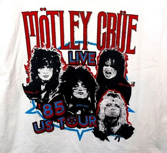 Motley Crue live ‘85 US Tour graphic tee S unisex