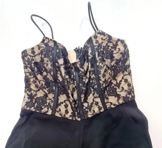 superdown  Bella Lace Jumpsuit in Black