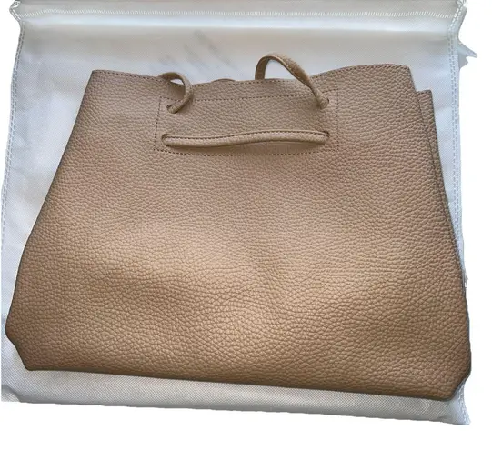 8 Other Reasons Vegan Leather Slouchy Bucket Crossbody Bag Tan NWT $149 Retail