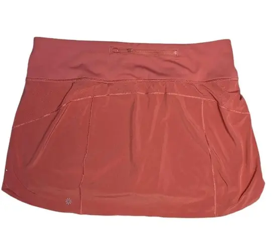 Athleta  Run With It 14 Inch Skort with Jupe Short in Coral Size Large