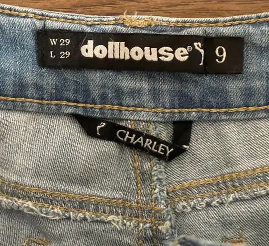 Dollhouse NWT Charley Distressed Skinny Jeans Light Blue Size 9