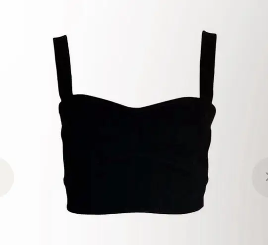 ALC Frank A.L.C. LAYLA CROP TOP, Black, size 8, $325