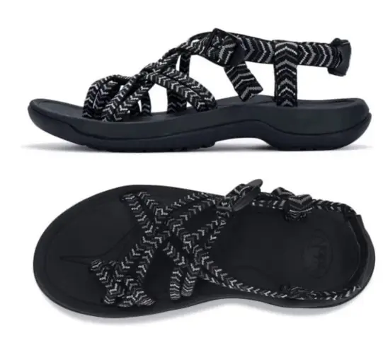 Viakix The Siena Sport Hiking Sandals Size 7 Black