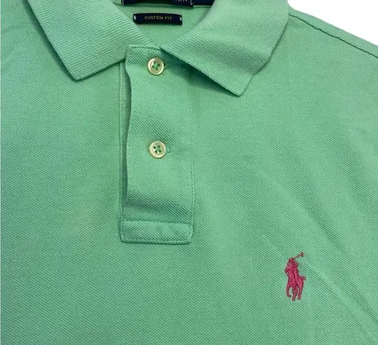 Polo Ralph Lauren Women’s Mint Green Custom fit  Short Sleeve Shirt size S