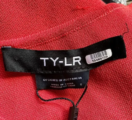 TY-LR The Odessa women’s asymmetrical Knit dress in Rust size small S