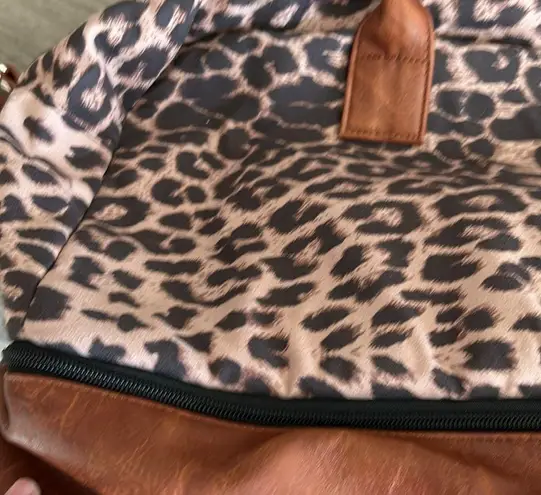 Leopard weekender bag