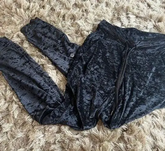 Lululemon RARE!  Black Velvet Joggers