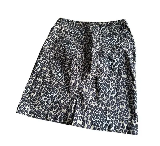 East 5th Leopard Print Pencil Skirt Size 14 Animal Print Fall Fashion Office