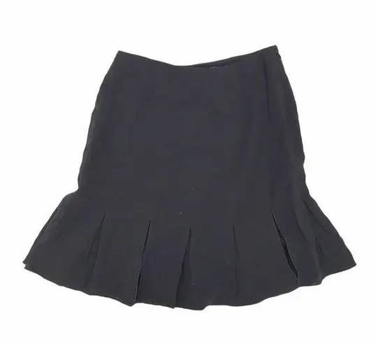 Rachel Zoe  Black Pleated Flare Mini Skirt