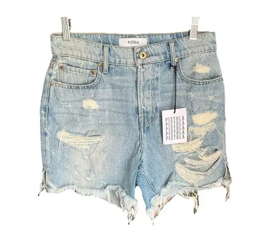 Pistola - NWT Devin Mom Cutoff Denim Shorts in Savage Blue Sz 27