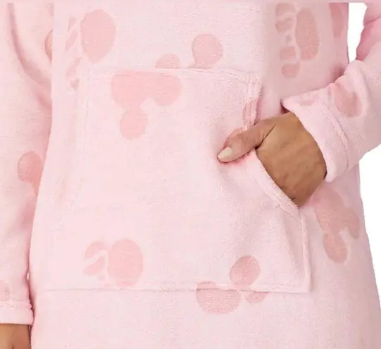 Disney  Pink Plush Mickey Lounger Robe with Sherpa Hoodie size XL - Image 11