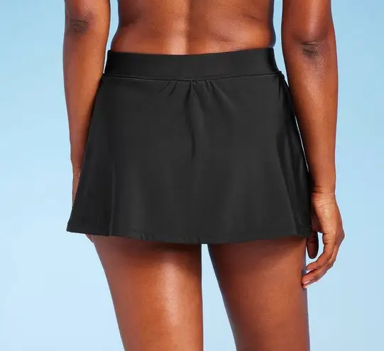 Target Women's UPF 50 Split Swim Skirt - Aqua Green® Black