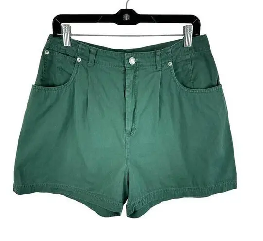 American Vintage Periscope Vintage 100% Cotton Green High Rise Lightweight Jean Shorts Retro 13