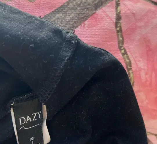 Dazey LA dazy new york city black lace crop tank