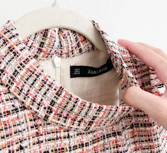 ZARA Pink Tweed Bloggers Favorite Chic Playsuit Romper