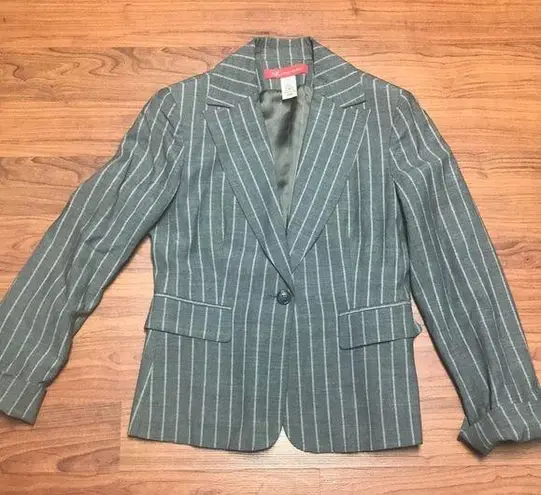 Anne Klein  Gray Stripped Blazer, size 4