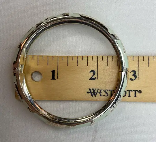 Sequin Enamel Bracelets Chain link pattern and starfish pattern Bangle stackable Orange