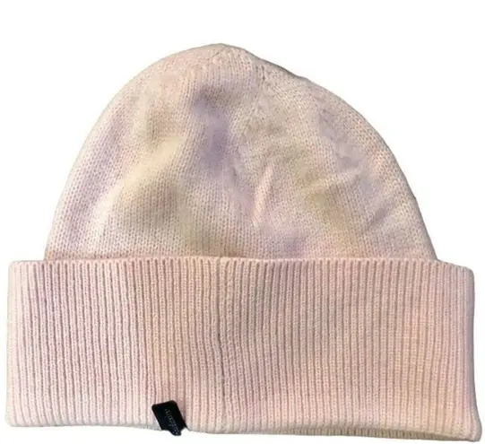 Badgley Mischka Knit Beanie With Cuff NEW One Size Pink 5% Cashmere