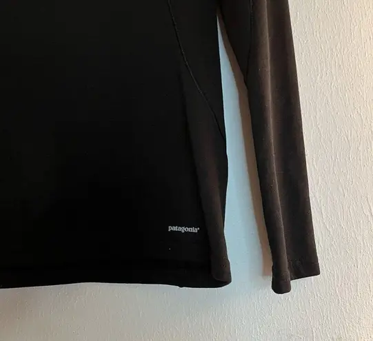 Patagonia  Women's Capilene Thermal Weight Zip-Neck in Black Sz S EUC