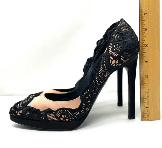 Giorgio Armani couture silk heels, made in Italy