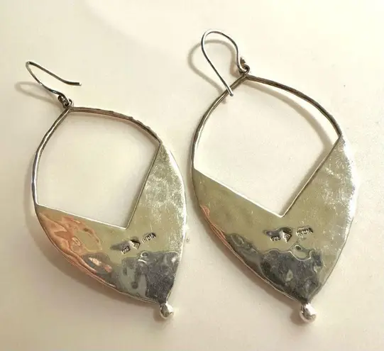 Silpada Siplada Sterling silver etched earrings